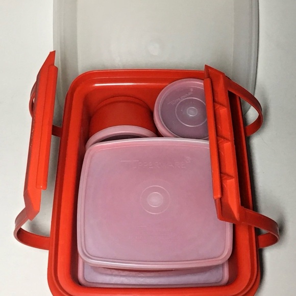 Tupperware Red Food Storage Set - Picture 4 of 8